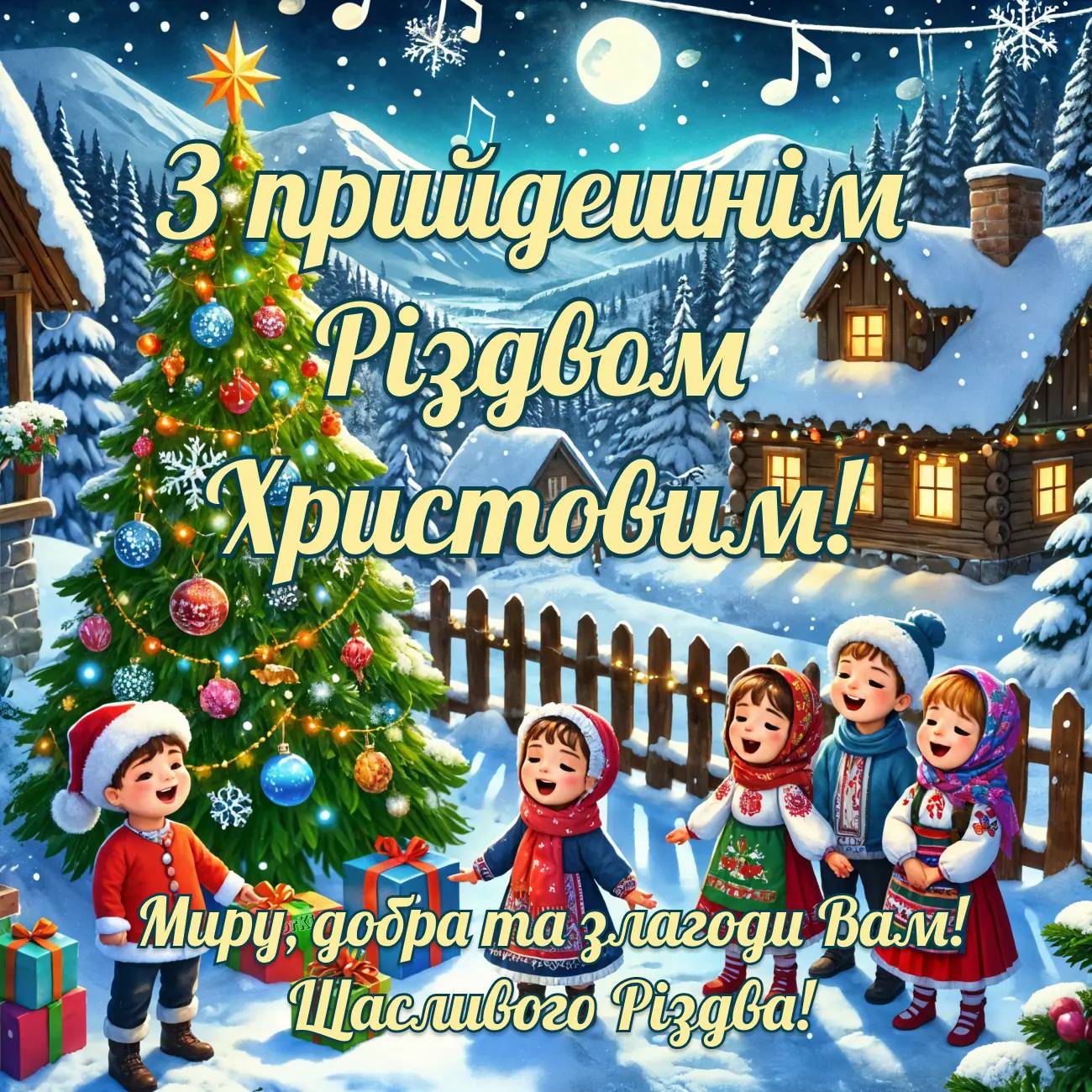 Привітання з Різдвом Христовим 2024: красиві вірші і листівки для Viber